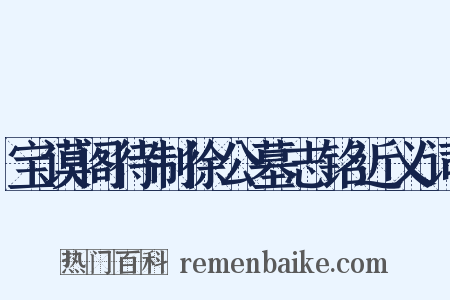 宝谟阁待制徐公墓志铭近义词是什么意思的图片